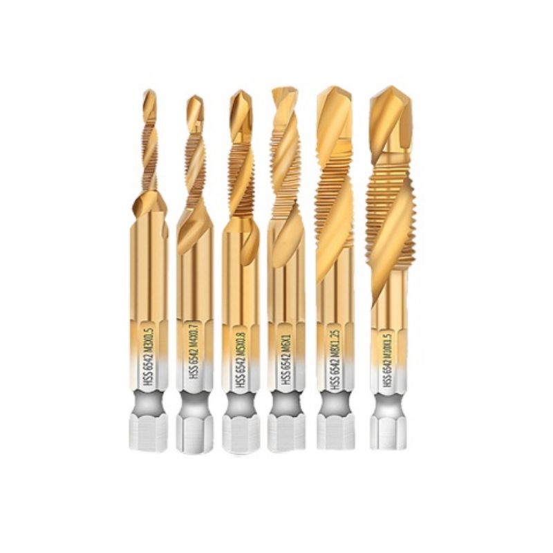 HSS Tap Drill Set M3, M4, M5, M6, M8, M10 Drill Tap Bits